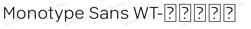Monotype Sans WT字体转换